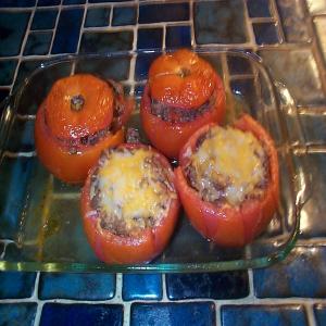 Stuffed Tomatoes With Wild Rice, Beef & Mint_image