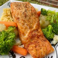 Air Fryer Salmon for One_image