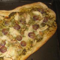Grape, Chicken, and Walnut Pesto Pizza image