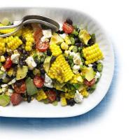 Spicy corn, black bean & feta salad_image