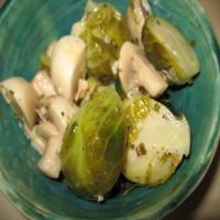 Marinated Brussels Sprouts and Mushrooms image