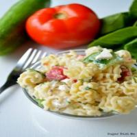 Healthy Spinach and Feta Greek Pasta Salad_image