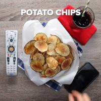 Easy Microwave Potato Chips Recipe by Tasty image