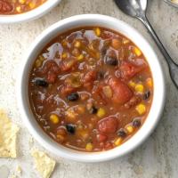 Fast Refried Bean Soup image