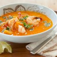 Coconut Curry Lentil Soup with Spicy Shrimp Recipe - (4/5)_image