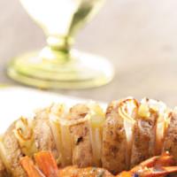 Garlic-Oregano Grilled Potato Fans_image