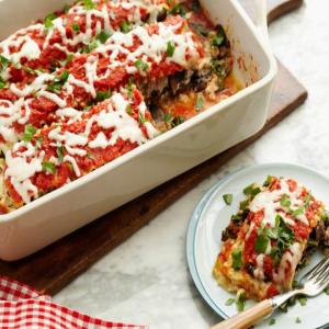 Healthy Lasagna with Kale and Portobello Mushrooms image
