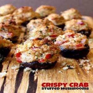 Crispy Crab Stuffed Mushrooms_image