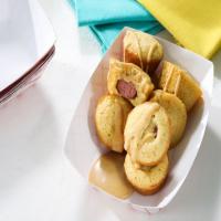 Mini Corn Dog Muffins with Creole Mustard Sauce_image