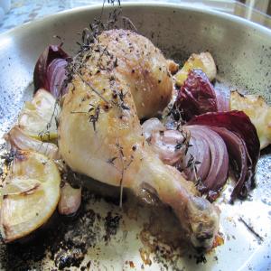 Roast Chicken With Lemon, Garlic & Thyme_image