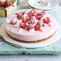 Strawberry-mallow cheesecake image