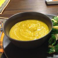 Roasted Carrot and Cauliflower Curried Soup image