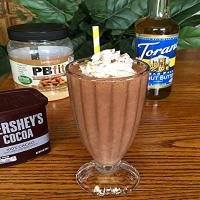 Skinny Vegan Chocolate Peanut Butter Cup Smoothie image