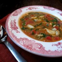 Spicy Cajun Crab and Greens Soup_image