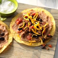 Black Bean and Beef Tostadas image
