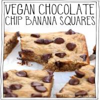 Vegan Chocolate Chip Banana Squares_image