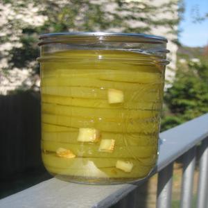 Sweet Green Tomato Pickles (Made With Pickling Lime)_image