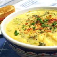 Tim Perry's Soup (Creamy Curry Cauliflower and Broccoli Soup) image