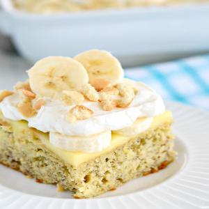 Banana Pudding Poke Cake recipe_image