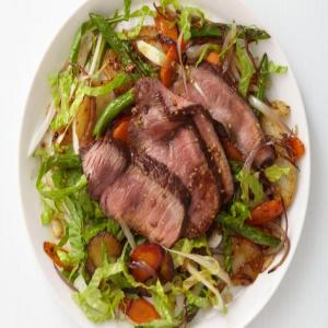 Roasted Vegetable-Steak Salad image