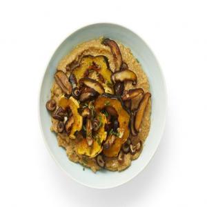 Grits with Mushrooms and Acorn Squash_image