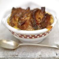 Good old bread & butter pudding with a marmalade glaze & cinnamon & orange butter_image