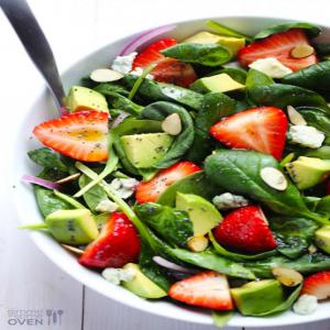 Avocado Strawberry Spinach Salad with Poppy Seed Dressing Recipe - (4.4/5)_image