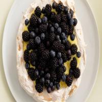 Pavlova with Lemon Curd and Berries image