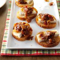 Brie Appetizers with Bacon-Plum Jam image