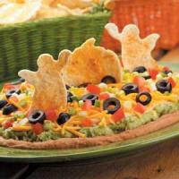 Tex-Mex Dip with Spooky Tortilla Chips_image