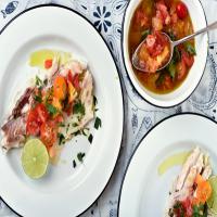 Roasted or Grilled Whole Fish With Tomato Vinaigrette image