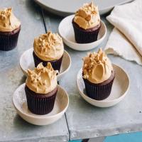 Chocolate Cupcakes and Peanut Butter Icing image