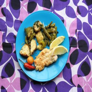 Fish With Basil and Lemon Roasted Vegetables_image