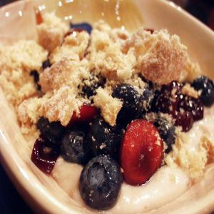 Cherries and Blueberries With Frangelico Mascarpone image