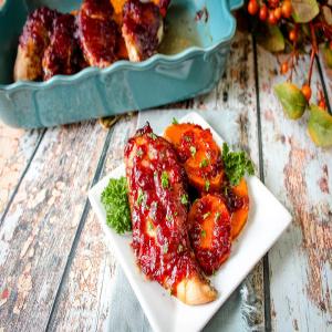 Cranberry Roast Chicken and Sweet Potatoes_image