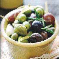 Mixed Olives with Lemon and Rosemary, circa 1970_image