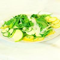 Shaved Raw Summer Squash with Parmesan Dressing image