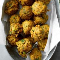 Chickpea Fritters with Sweet-Spicy Sauce image