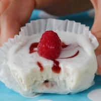 Dairy-Free Vanilla Raspberry Swirl Ice Cream Cups Recipe by Tasty_image