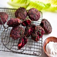 Beet and Beet Green Fritters_image