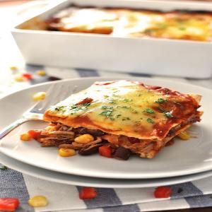 Mexican Lasagna Enchilada Stack_image