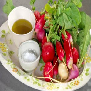 Radishes with Olive Oil and Salt image