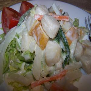 Warm Pear and Scallop Salad_image