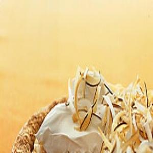 Macadamia Ice Cream and Mango Sorbet Swirl Pie_image