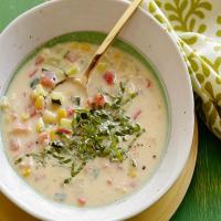 Creamy Corn and Vegetable Soup image