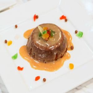 Fruitcake Junkyard Brownie with Spiced Orange Liqueur and White Chocolate_image