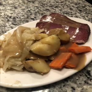 Corned Beef and Cabbage with Guinness®-Dijon Gravy image