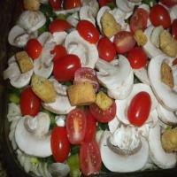 Chicken and Pasta Salad With Raw Vegetables_image