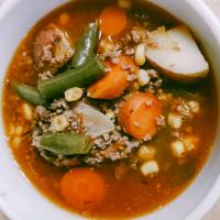Ground Beef and Vegetable Soup image