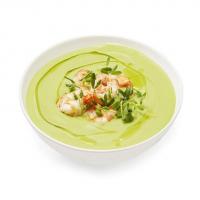 Chilled Avocado Soup with Shrimp_image